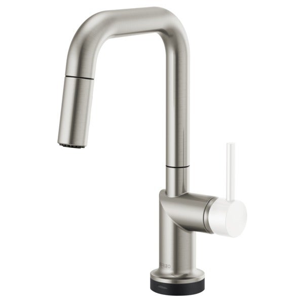 GRIFO DE COCINA BRIZO ODIN® CON ROCIADOR EXTENSIBLE Y CAÑO CUADRADO