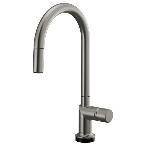 GRIFO DE COCINA MONOMANDO BRIZO ODIN®, ROCIADOR EXTRAÍBLE, COLOR LUXE STEEL