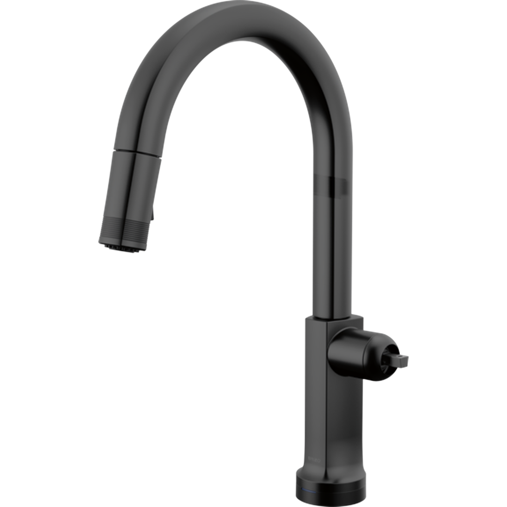 GRIFO DE COCINA MONOMANDO BRIZO KINTSU® SMARTTOUCH® CON PICO CURVO - NEGRO MATTE