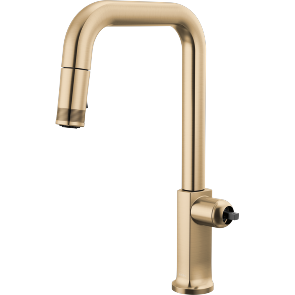 GRIFO MONOMANDO KINTSU® CON CAÑO CUADRADO DORADO BRIZO
