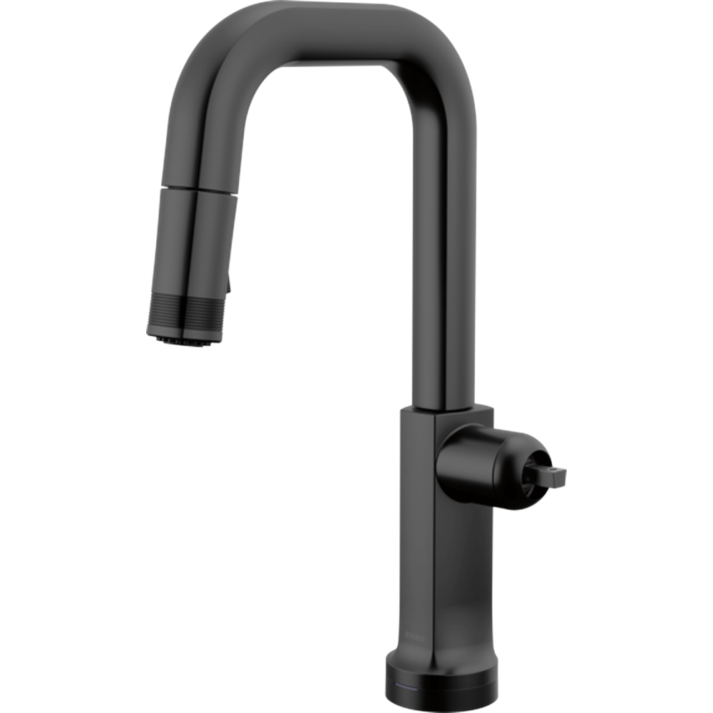 GRIFO PREP BRIZO KINTSU® SMARTTOUCH® DE EXTRACCIÓN CON CAÑO CUADRADO SIN MANERAL - NEGRO MATE