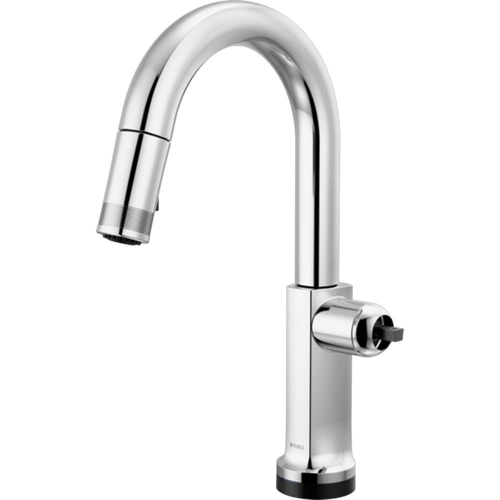 BRIZO KINTSU®: GRIFO DE COCINA MONOMANDO SMARTTOUCH® CON ROCIADOR EXTRAÍBLE Y CUELLO DE ARCO - SIN MANERAL