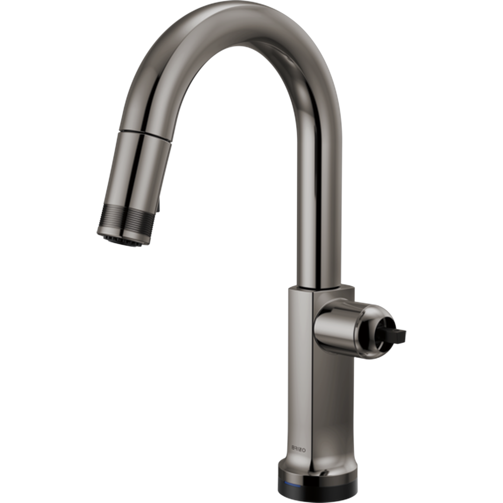 [64906LF-BNXLHP-L] GRIFO DE COCINA BRIZO KINTSU SMARTTOUCH NEGRO CON CAÑO CURVO