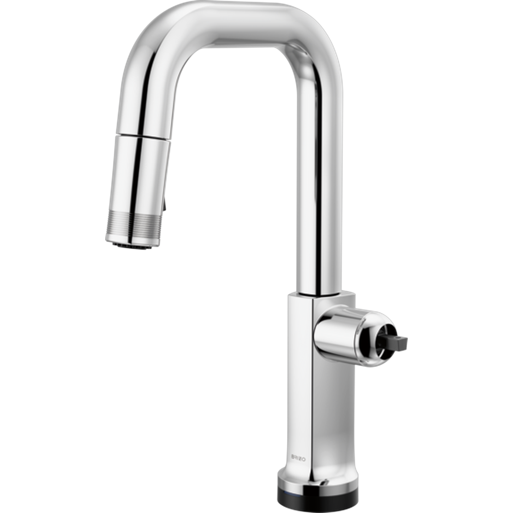 GRIFO DE COCINA BRIZO KINTSU® SMARTTOUCH® CON ROCIADOR EXTRAÍBLE Y CAÑO CUADRADO – SIN MANERAL