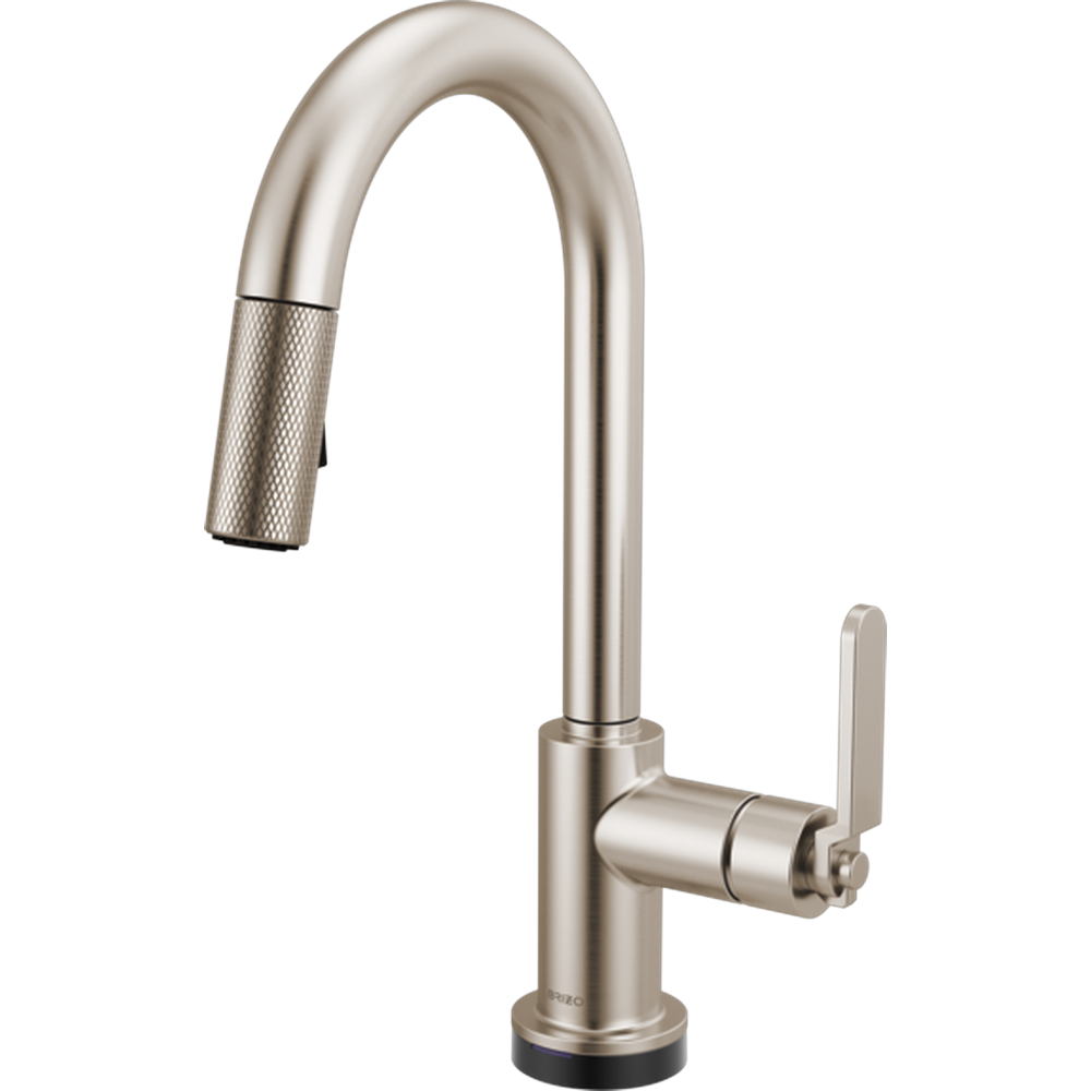 GRIFO DE COCINA BRIZO LITZE SMARTTOUCH CAÑO ARCO ACABADO CEPILLADO