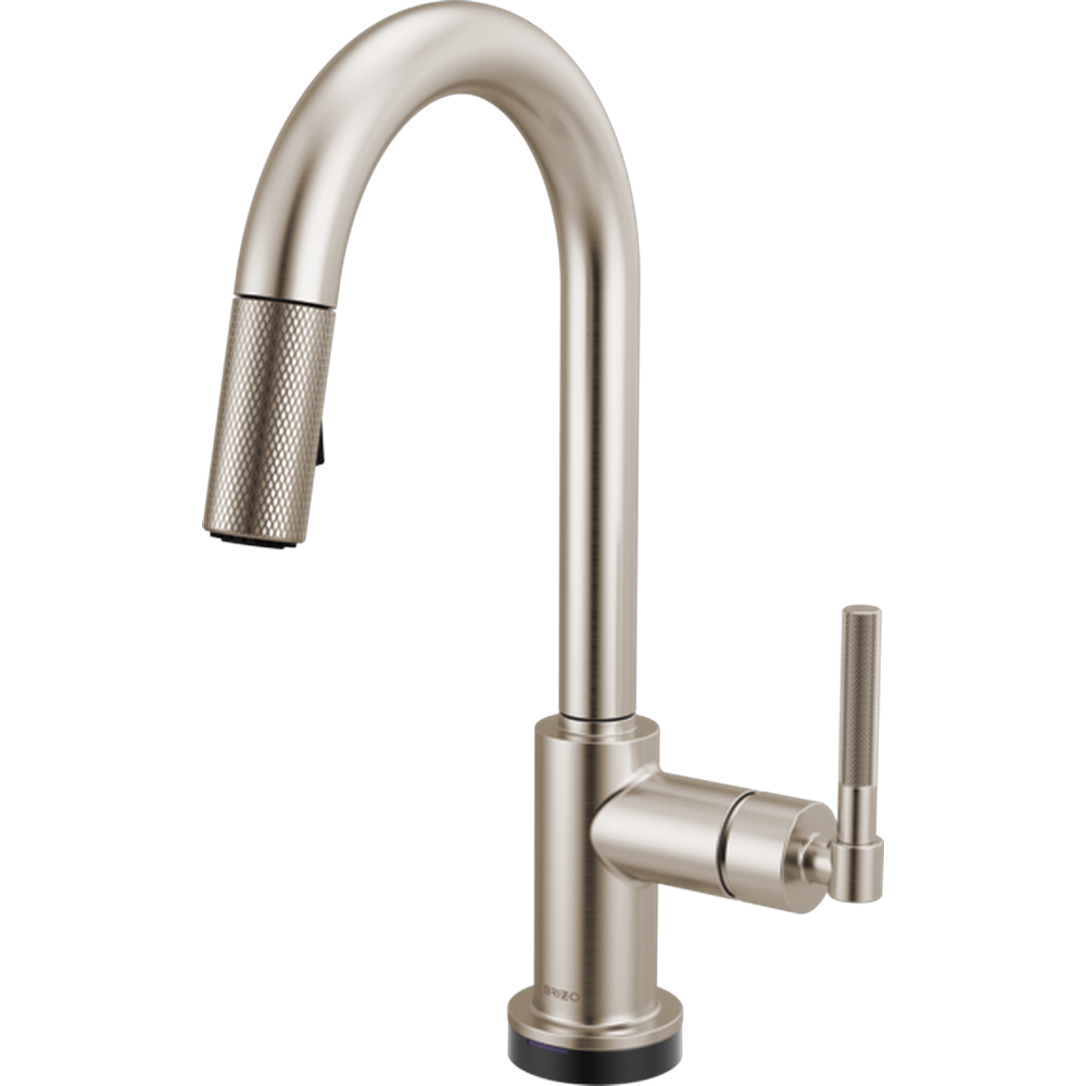 GRIFO DE COCINA MONOMANDO BRIZO LITZE SMARTTOUCH CON CAÑO DE ARCO Y MANIJA ESTRIADA