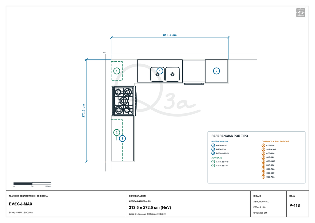 Cocina EV3X-MAX