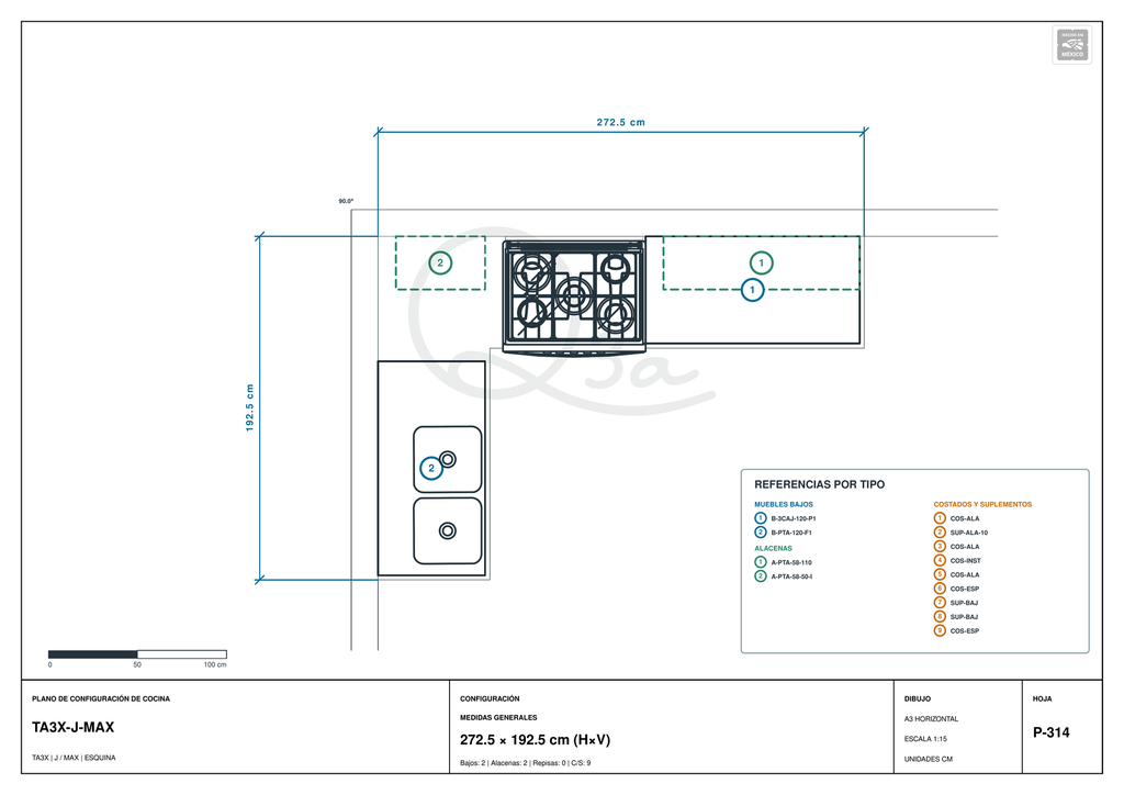 Cocina TA3X-MAX