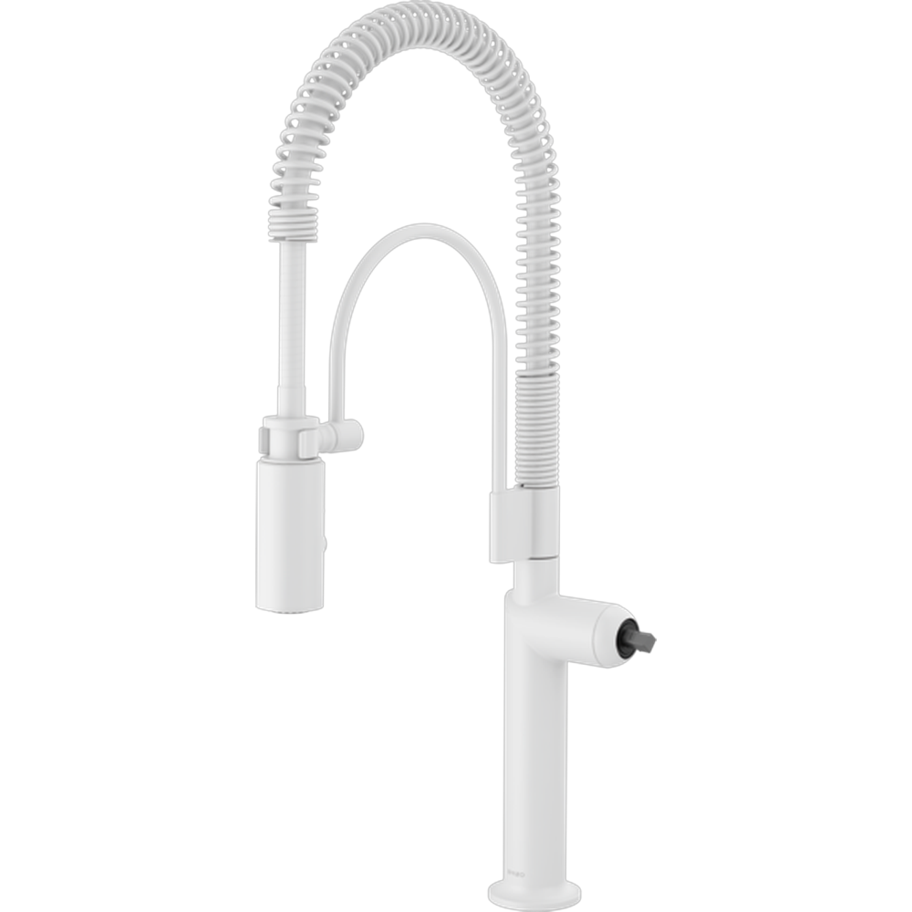 GRIFO DE COCINA PROFESIONAL BRIZO JASON WU EN BLANCO MATE CON MANERALES SEPARADOS