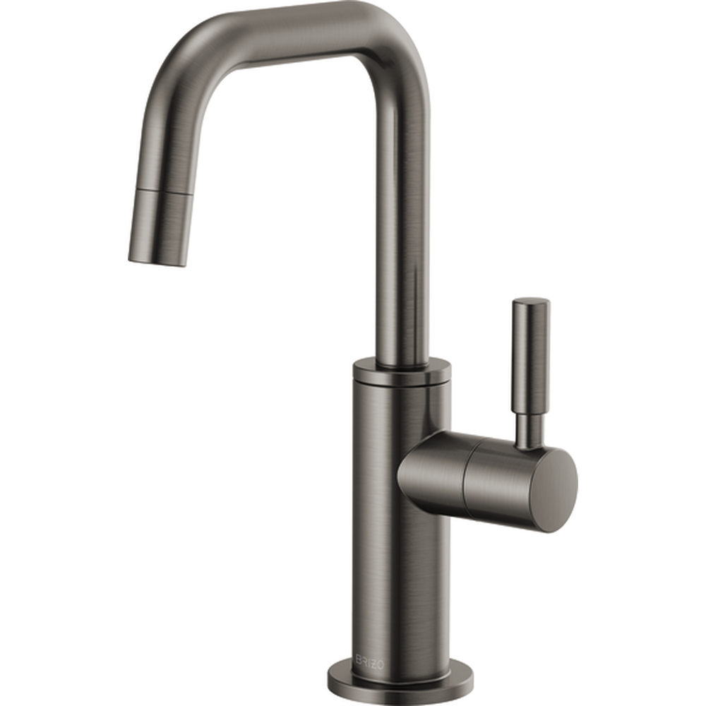 GRIFO DE BEBIDAS BRIZO SOLNA NEGRO CAÑO CUADRADO LUJO