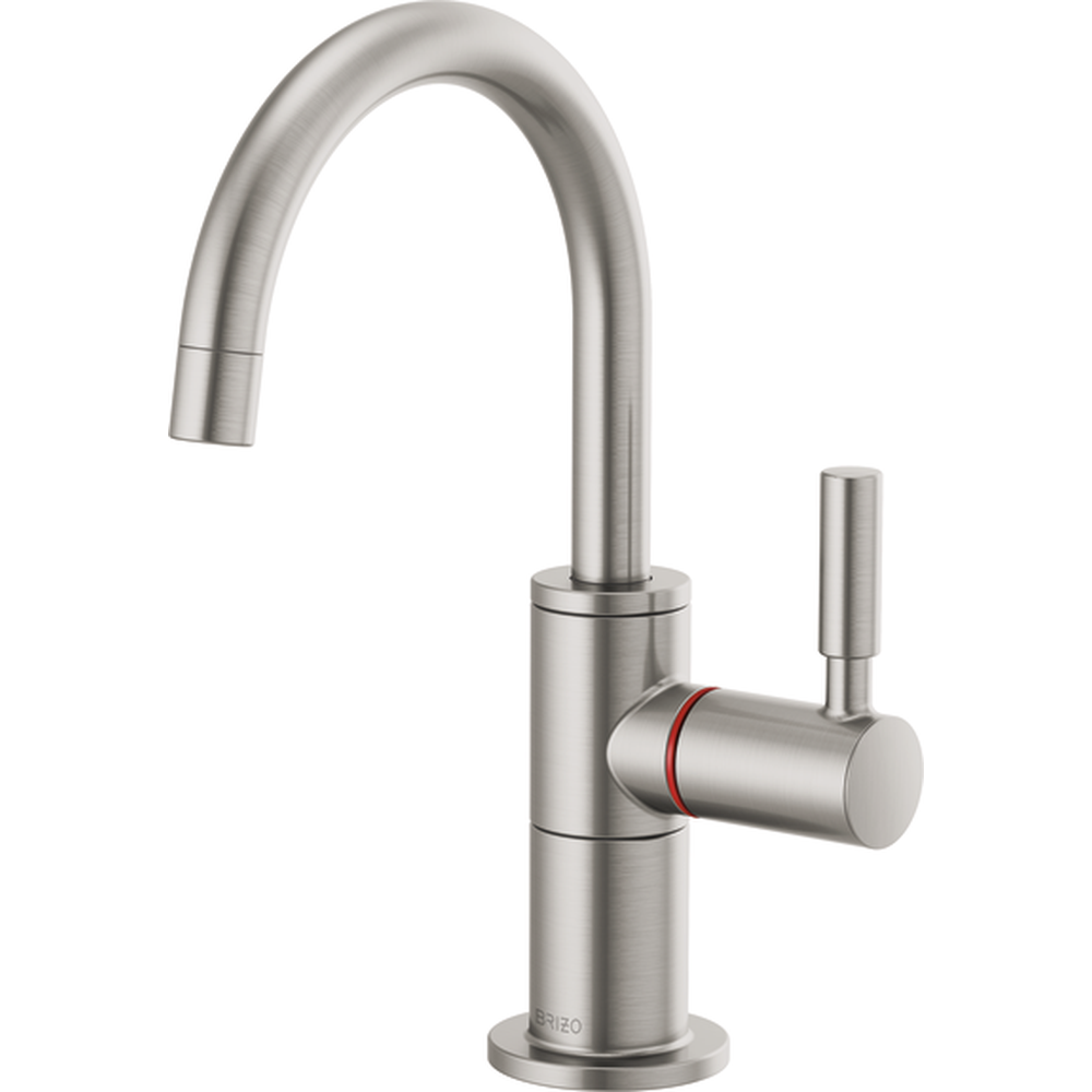 GRIFO DE COCINA MONOMANDO BRIZO SOLNA CROMADO ALTO CON CAÑO DE ARCO