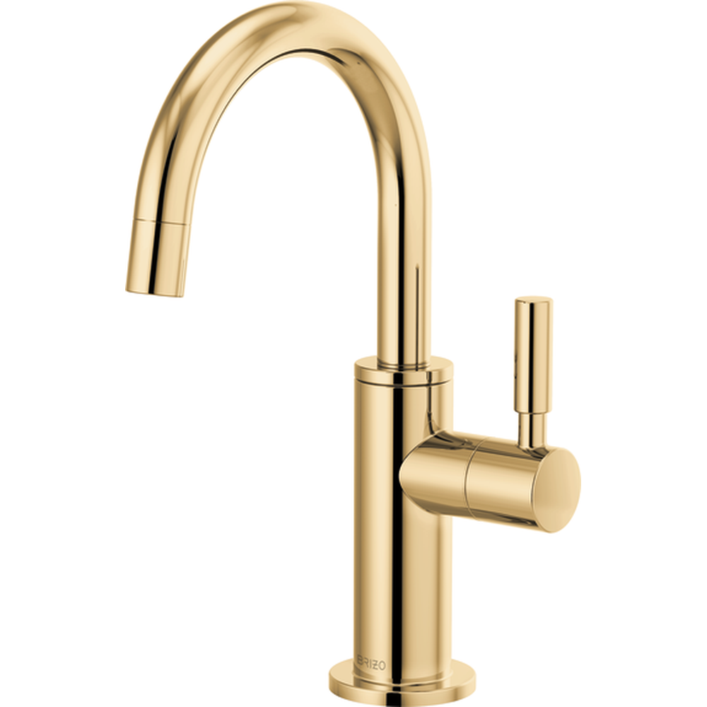GRIFO DE BEBIDAS BRIZO SOLNA DORADO ARCO PULIDO PARA COCINA