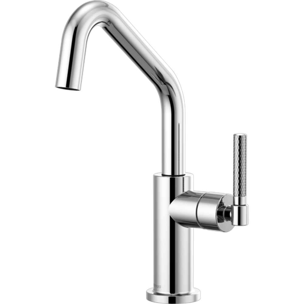 GRIFO DE BARRA BRIZO LITZE CROMO CON BOQUILLA ANGULADA