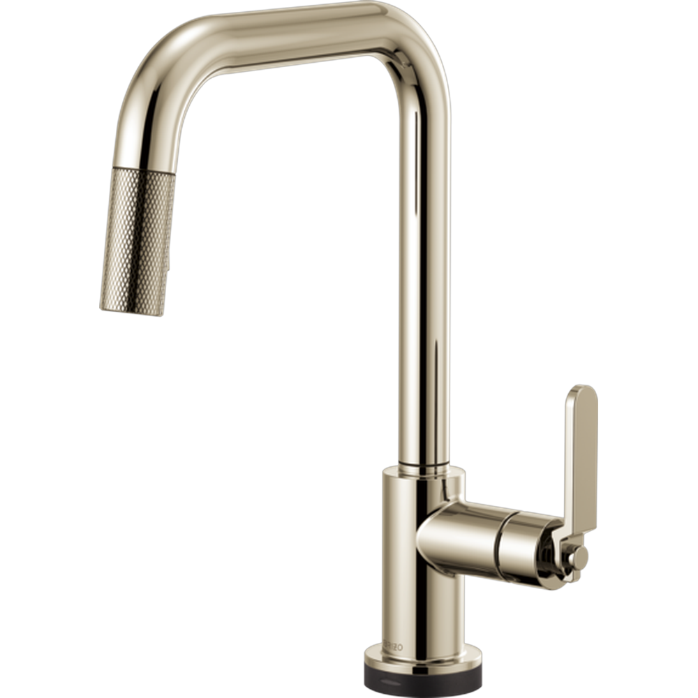 GRIFO DE COCINA BRIZO LITZE DE NÍQUEL SMARTTOUCH CON CAÑO CUADRADO Y MANIJA INDUSTRIAL