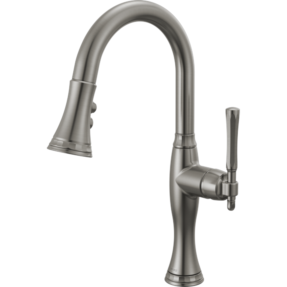 GRIFO DE COCINA MONOMANDO PULL-DOWN BRIZO THE TULHAM LUXE STEEL
