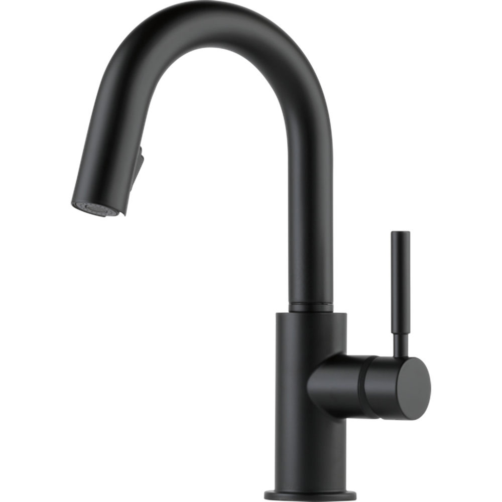 GRIFO MONOMANDO PULL-DOWN BRIZO SOLNA NEGRO MATE PARA COCINA