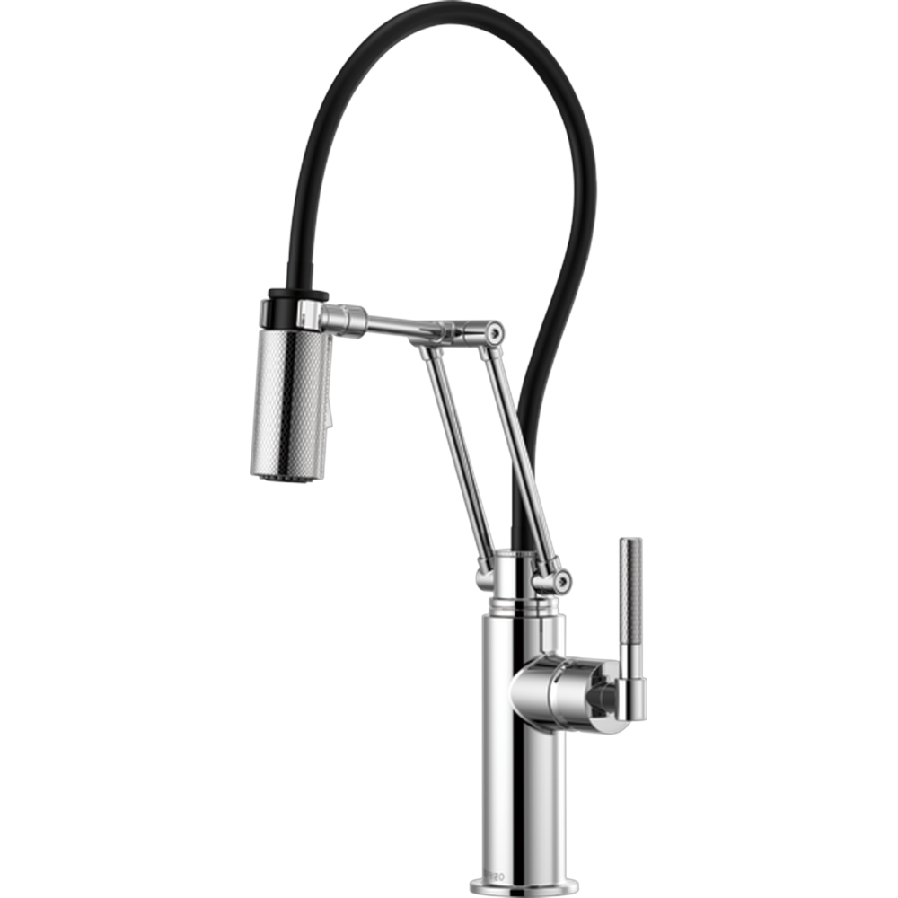 GRIFO DE COCINA BRIZO LITZE MONOMANDO ARTICULADO CON ROCIADOR EXTRAÍBLE CROMO