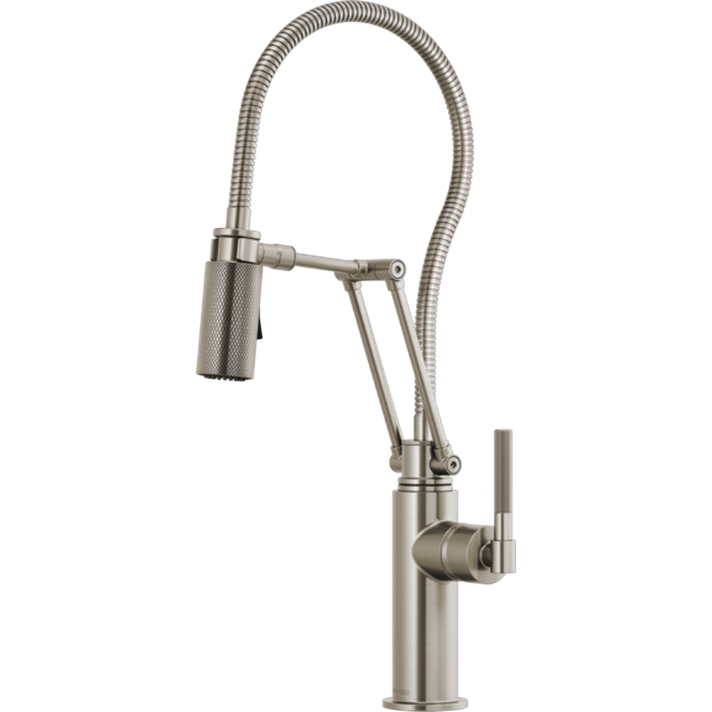 GRIFO ARTICULADO CROMADO COCINA BRIZO MANGUERA ACABADA PULL-DOWN