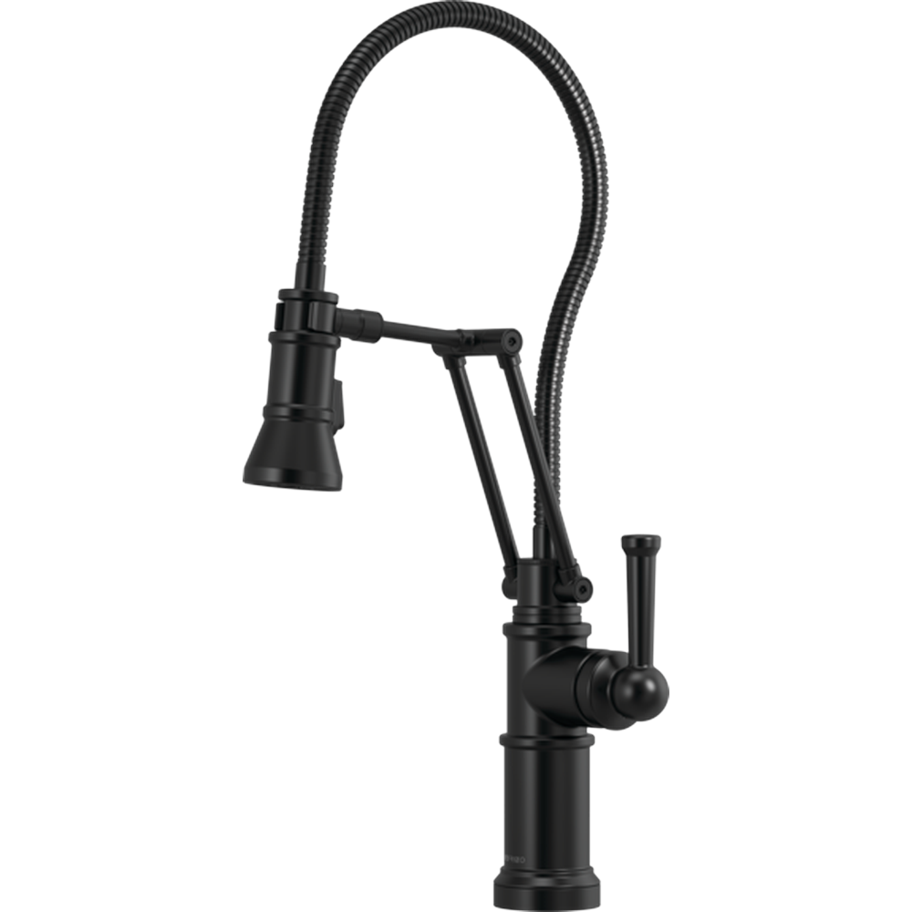 GRIFO ARTICULADO BRIZO ARTESSO MONOMANDO NEGRO MATE DE COCINA