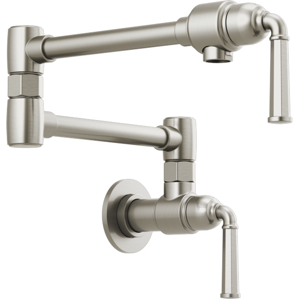 GRIFO BRIZO DE PARED PARA COCINA ALTO BRAZO ARTICULADO CROMO