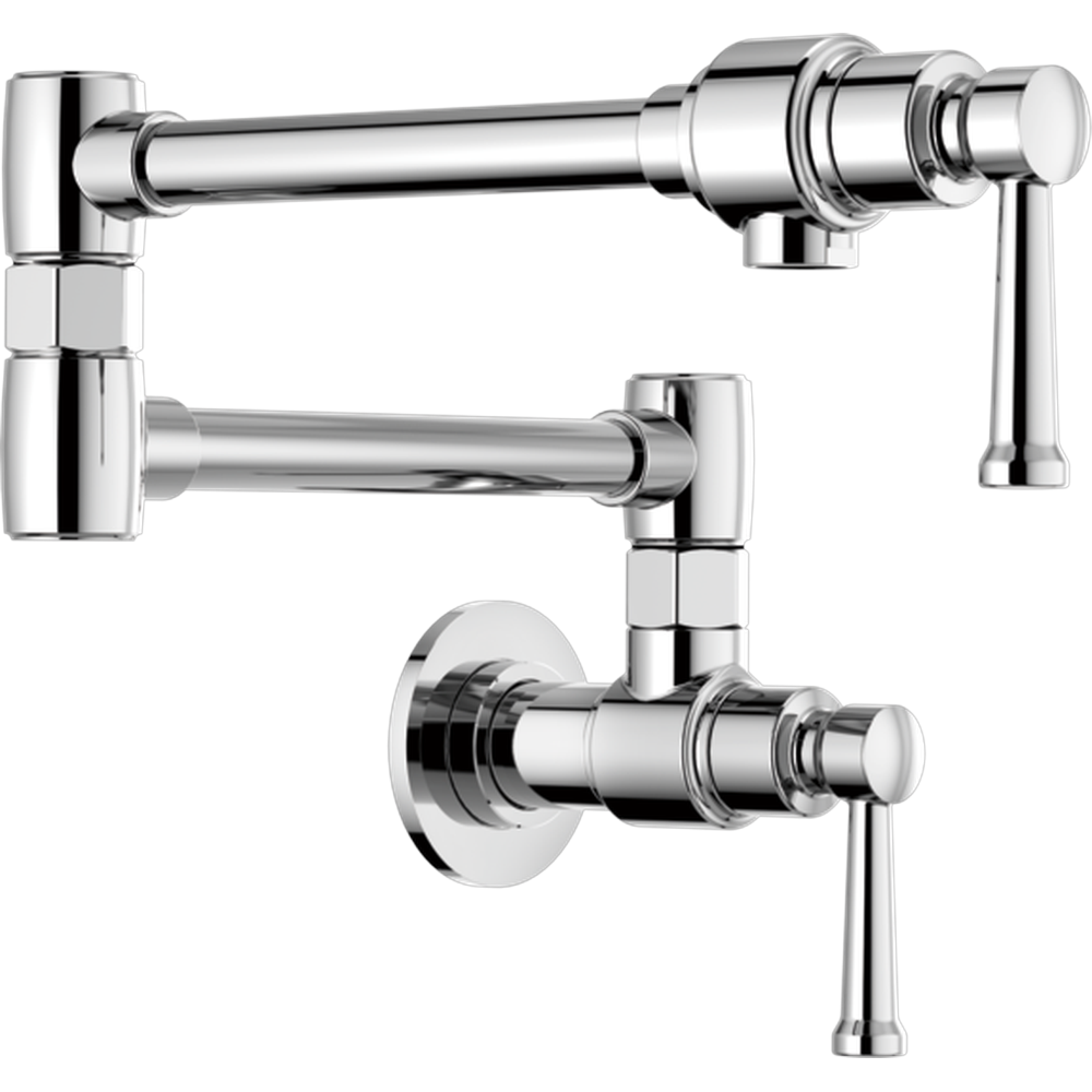 GRIFO DE COCINA BRIZO ARTESSO ARTICULADO DE PARED CROMO