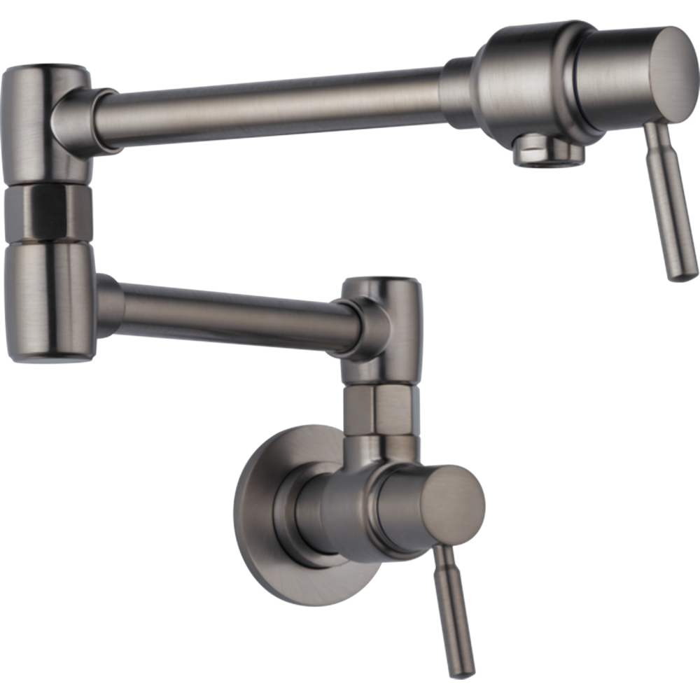 GRIFO DE COCINA NEGRO BRIZO EUROPAN PARA PARED CON BRAZO ARTICULADO