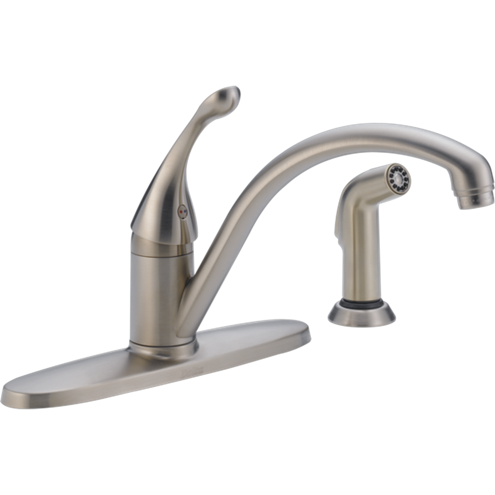 [440-SS-DST] GRIFO DE COCINA MONOMANDO DELTA COLLINS CON ROCIADOR