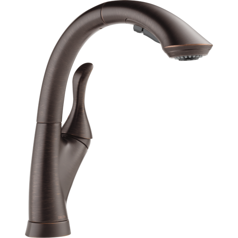 [4153-RB-DST] GRIFO COCINA DELTA LINDEN MONOMANDO EXTRAÍBLE BRONCE CAFÉ