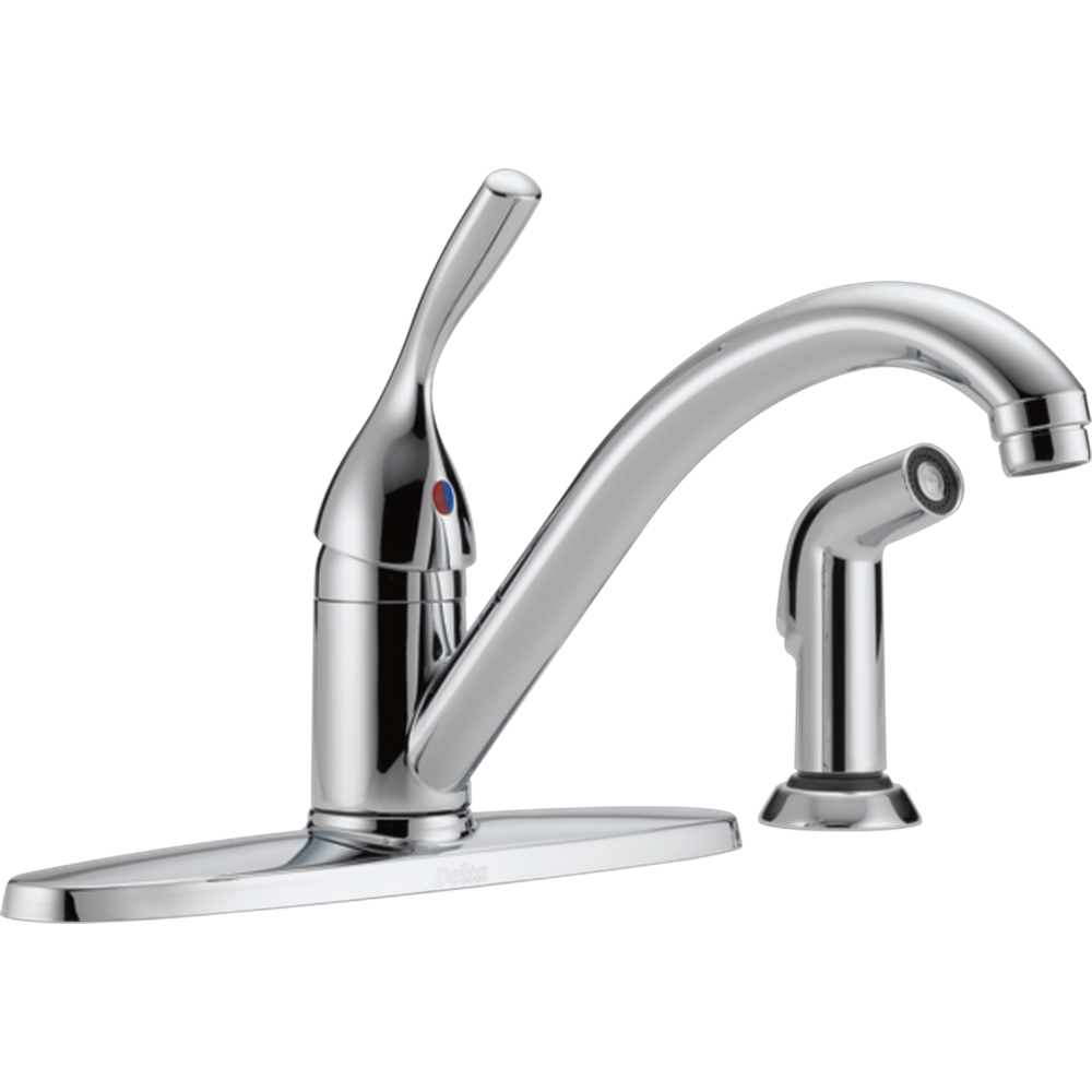 [400-DST] GRIFO MONOMANDO DELTA DE COCINA CON ROCIADOR EN CROMO