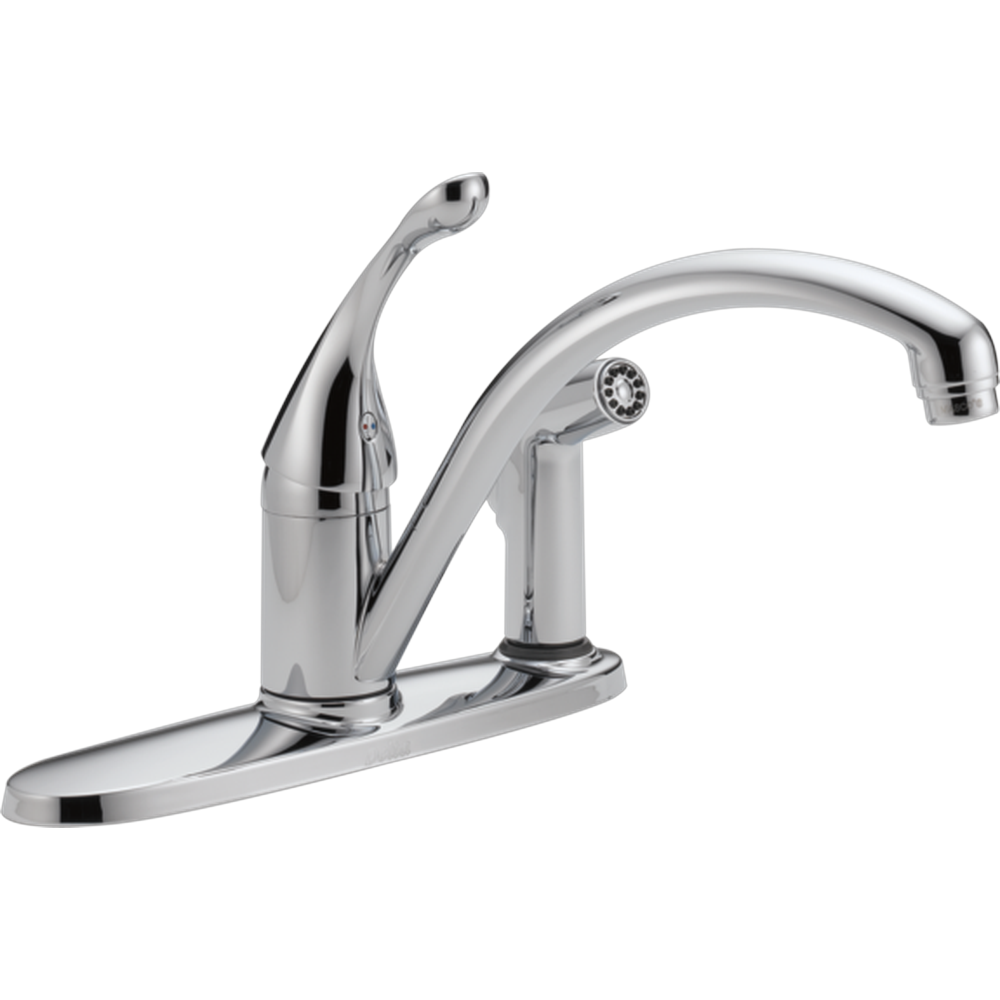 [340-DST] GRIFO DE COCINA MONOMANDO DELTA COLLINS CROMO CON ROCIADOR INTEGRADO