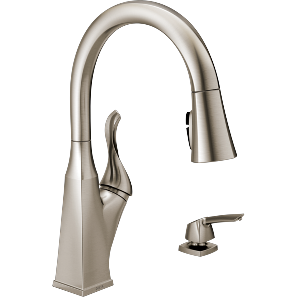 [19806Z-SPSD-DST] GRIFO COCINA DELTA CANTRALL MONOMANDO PULL-DOWN CROMO CEPILLADO