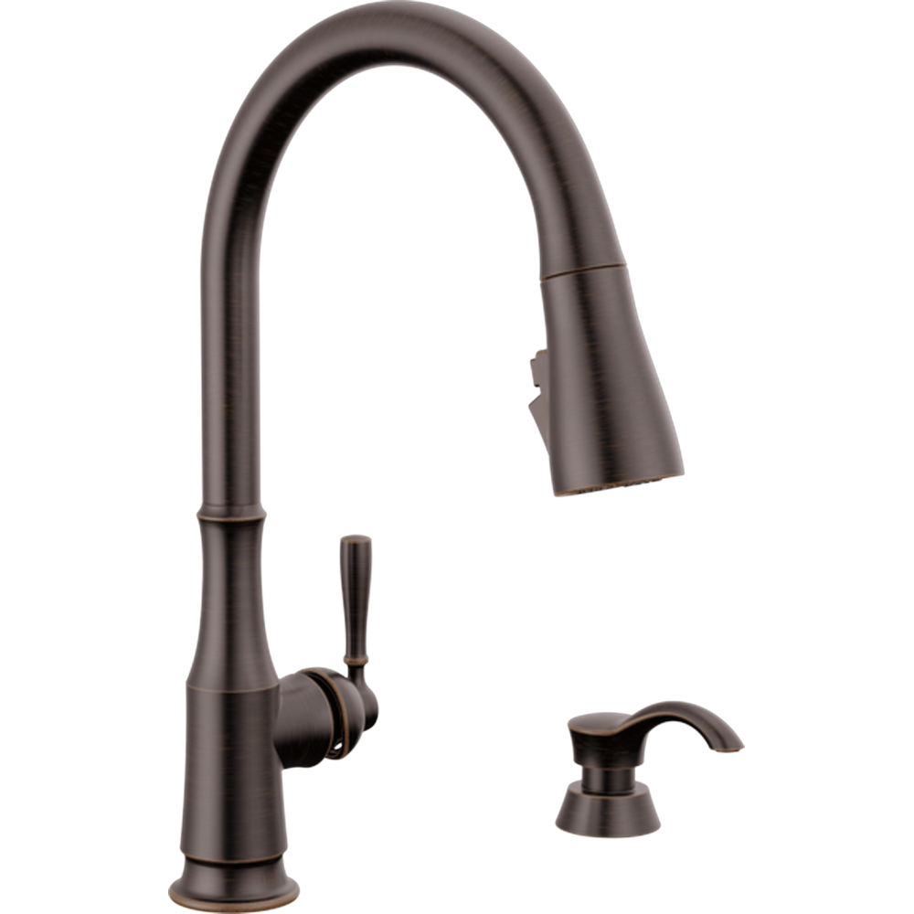 [19877Z-RBSD-DST] GRIFO COCINA DELTA CAPERTEE BRONCE MONOMANDO PULL-DOWN