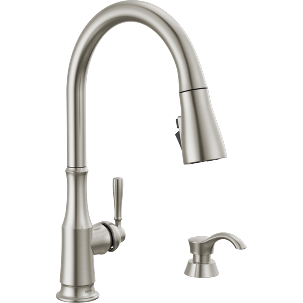 [19877Z-SPSD-DST] GRIFO COCINA DELTA CAPERTEE™ MONOMANDO PULL-DOWN DISPENSADOR JABÓN CROMADO
