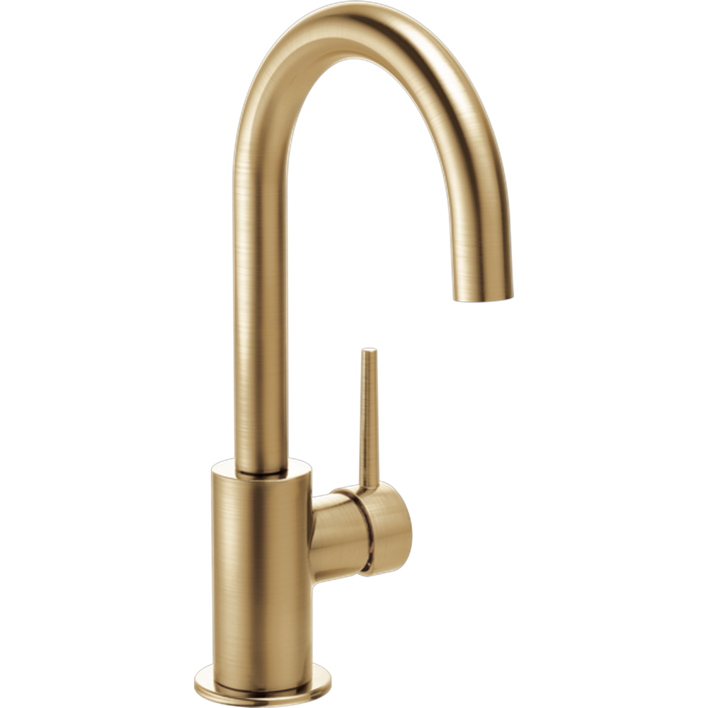 [1959LF-CZ] GRIFO MONOMANDO CEPILLADO DORADO PARA COCINA DELTA TRINSIC®