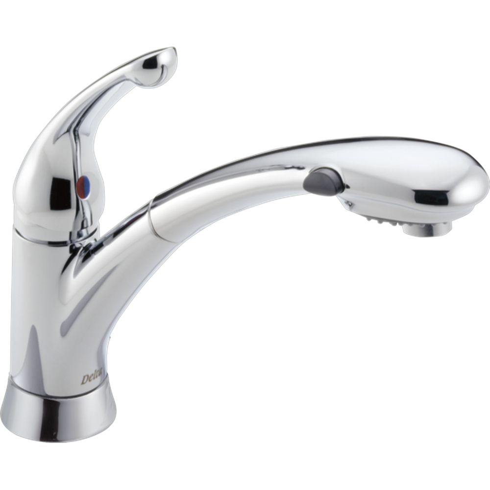 [470-DST] GRIFO MONOMANDO CROMADO PARA COCINA CON ROCIADOR EXTRAÍBLE PULL-DOWN