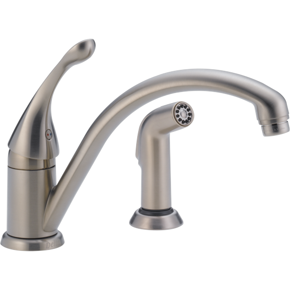GRIFO MONOMANDO DELTA COLLINS CON ROCIADOR PARA COCINA