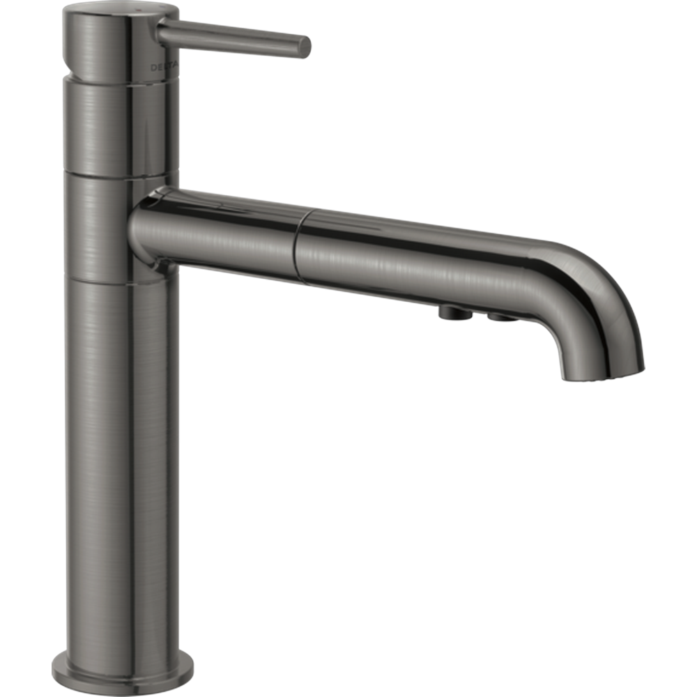 [4159-KS-DST] GRIFO DE COCINA CON MANDO ÚNICO EXTRAÍBLE DELTA TRINSIC NEGRO