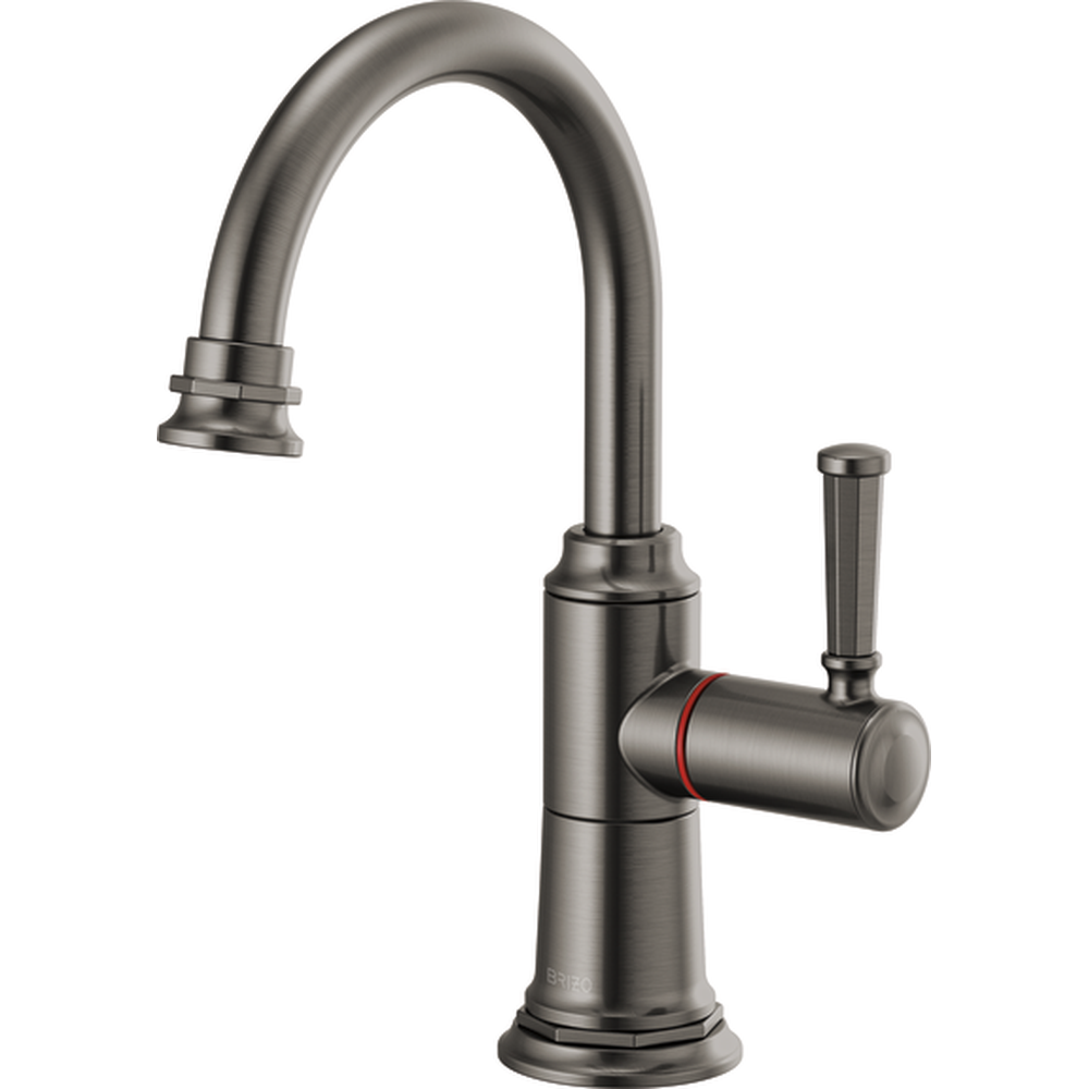 [61374LF-H-SL] GRIFO DE AGUA CALIENTE INSTANTÁNEA BRIZO ROOK® MONOMANDO NEGRO ACERO LUJO