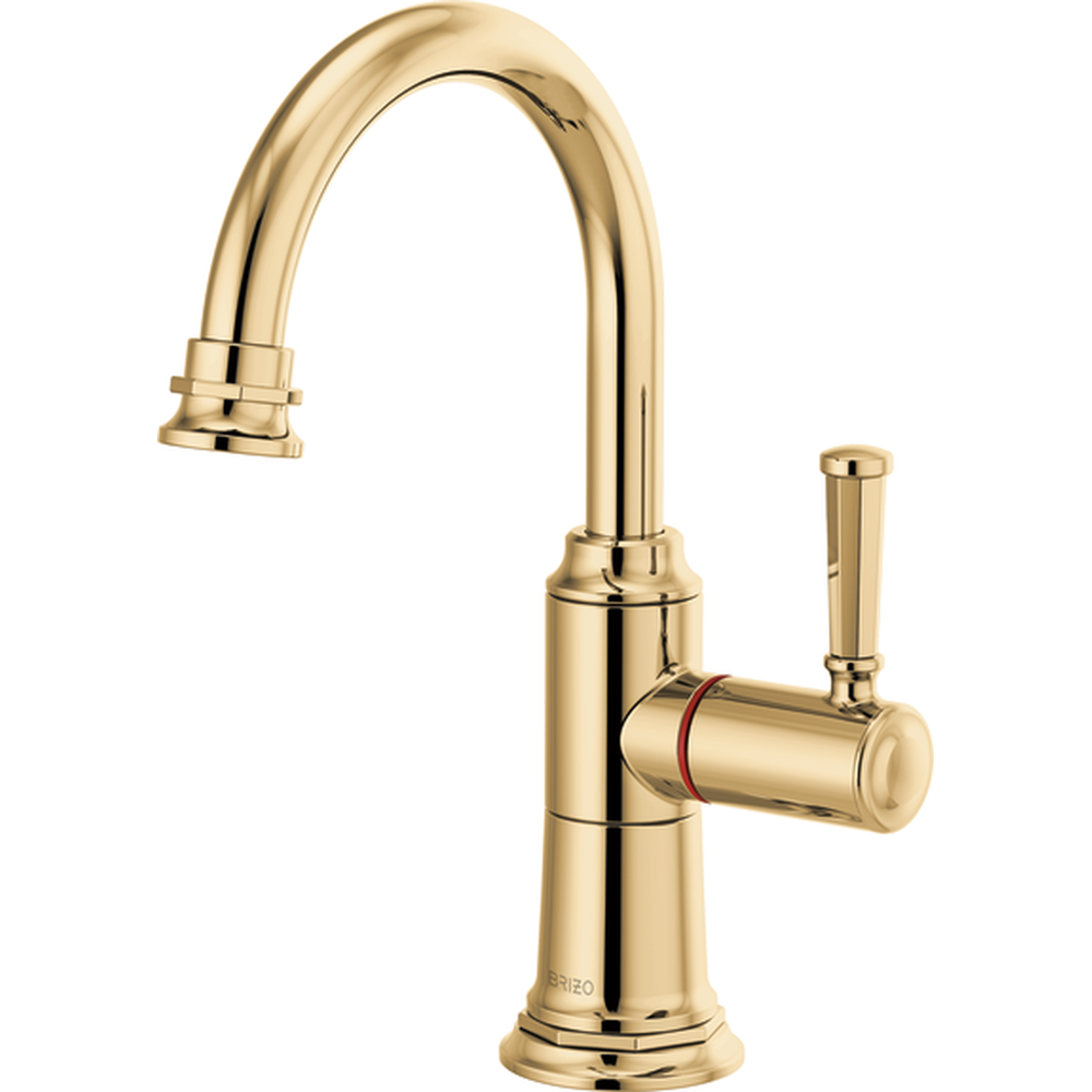 [61374LF-H-PG] GRIFO DE COCINA BRIZO ROOK® MONOMANDO DORADO PULIDO PARA AGUA CALIENTE INSTANTÁNEA