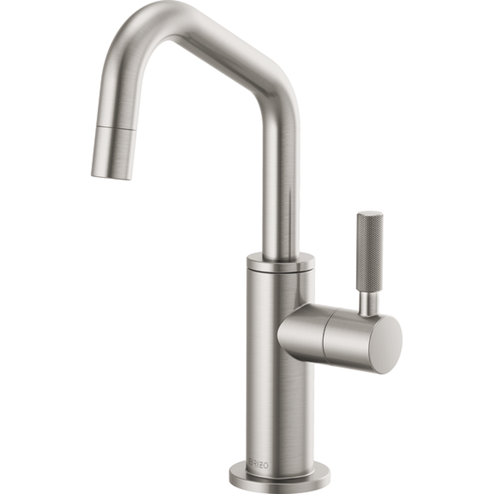 GRIFO MONOMANDO BRIZO LITZE CROMO CEPILLADO, BOCA ANGULADA ALTO