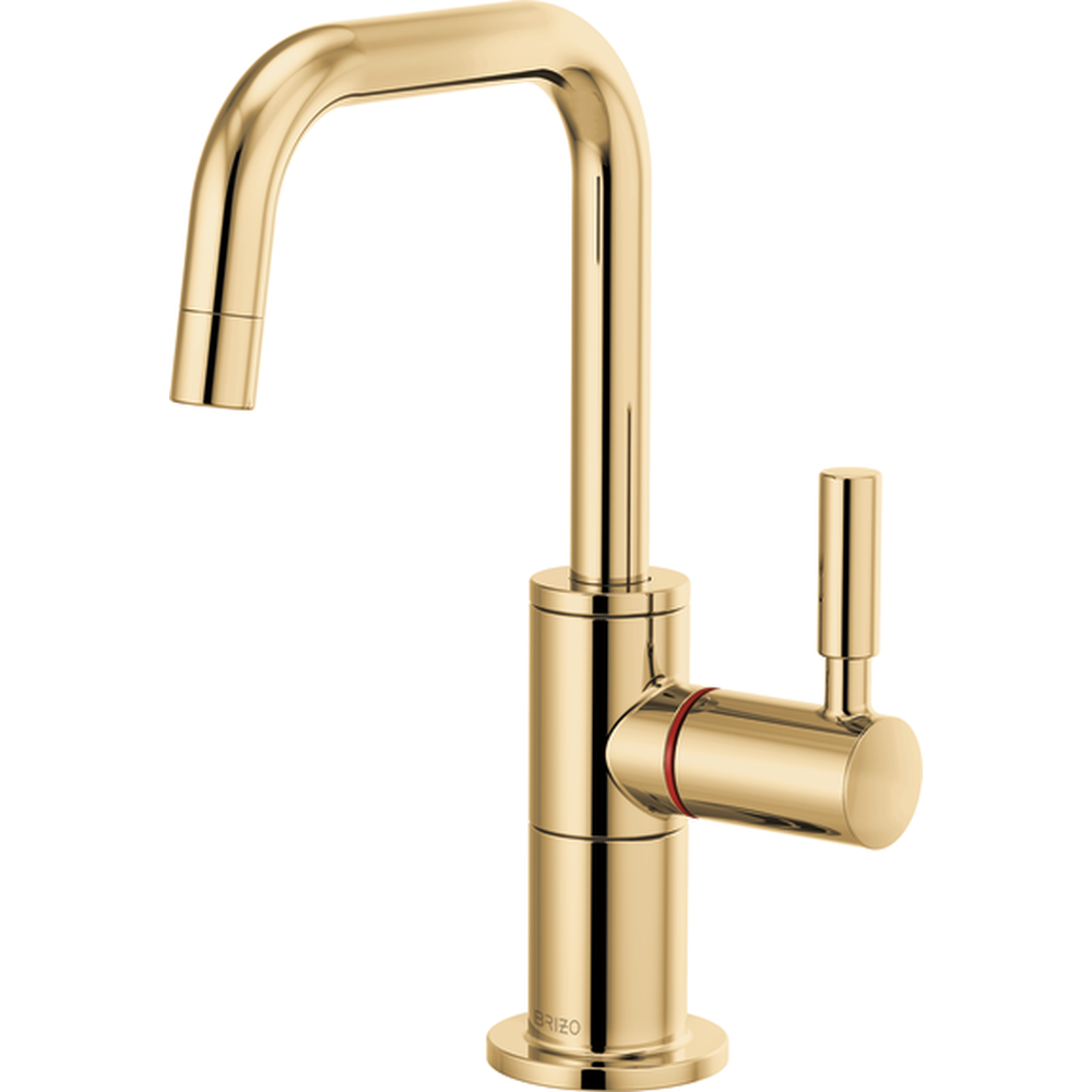 GRIFO DE COCINA MONOMANDO BRIZO SOLNA DORADO CAÑO CUADRADO
