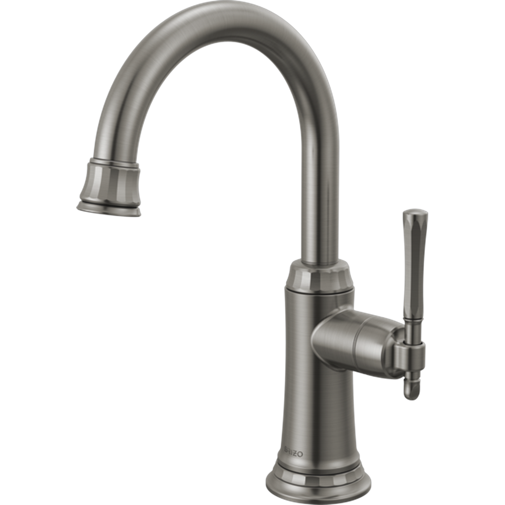 [61358LF-C-SL] GRIFO MONOMANDO CEPILLADO NEGRO LUXE STEEL PARA BEBIDAS BRIZO TULHAM