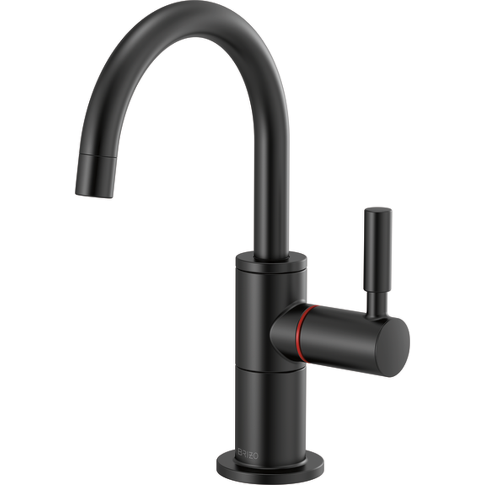 GRIFO DE COCINA INSTANTÁNEO BRIZO SOLNA NEGRO CON CAÑO ALTO