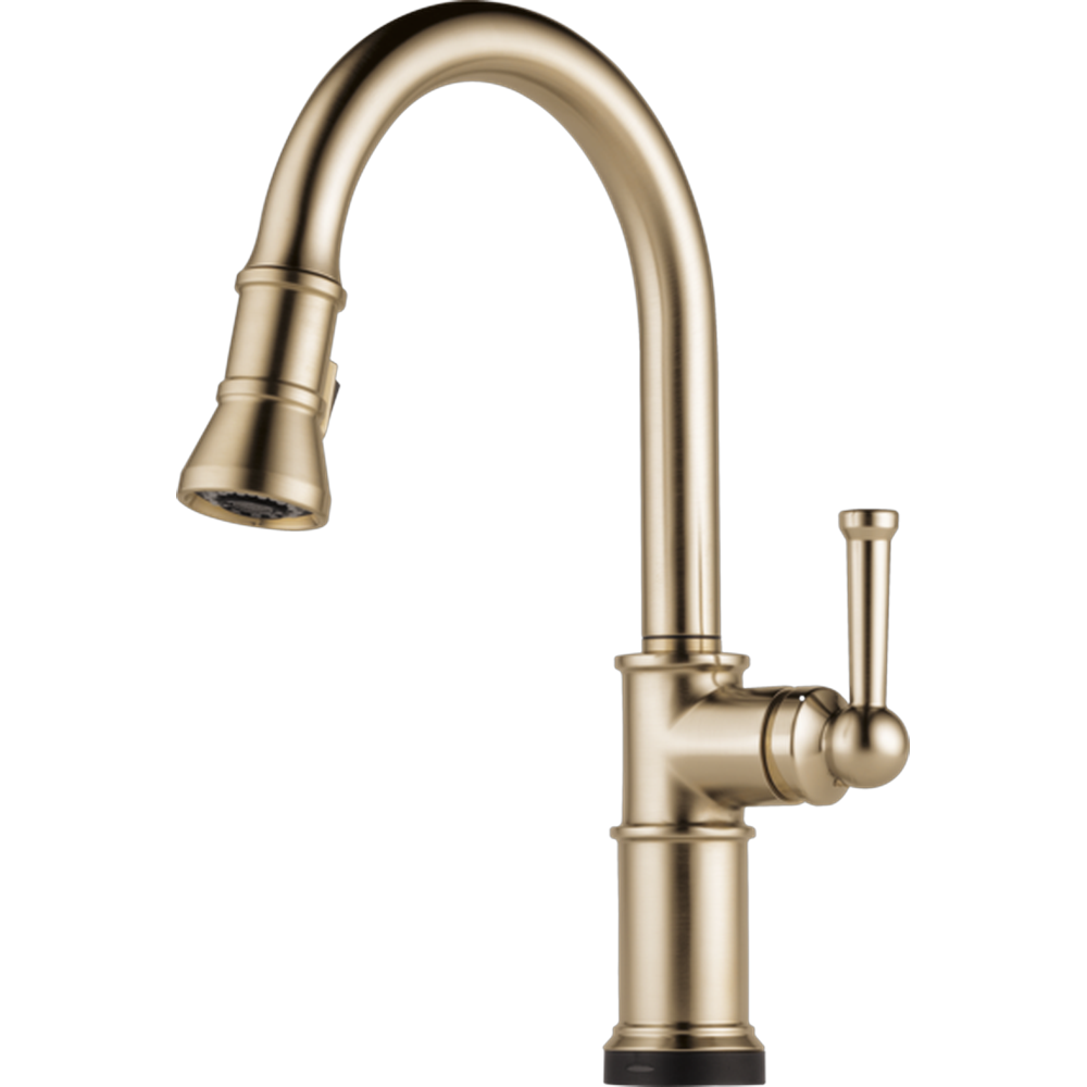 GRIFO COCINA BRIZO ARTESSO SMARTTOUCH CAÑO EXTRAÍBLE DORADO