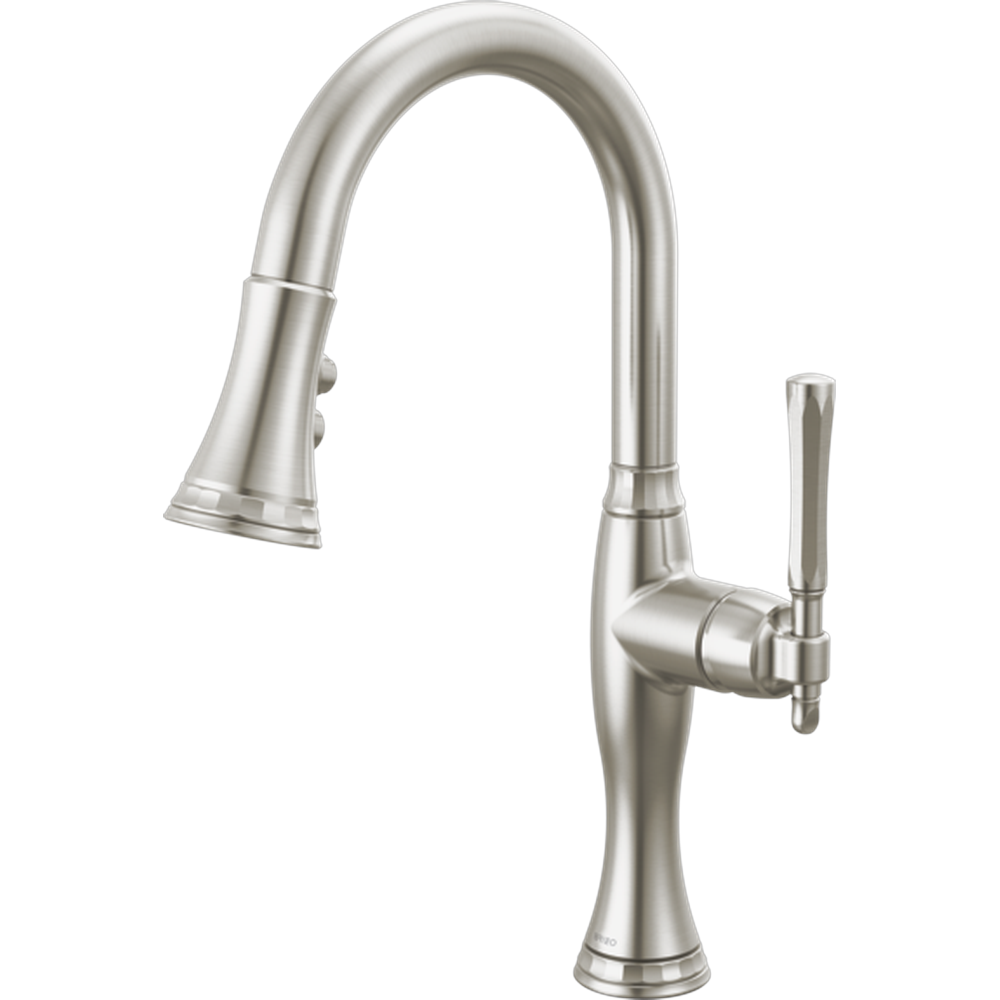 [63958LF-SS] GRIFO MONOMANDO CEPILLADO CROMO BRIZO TULHAM PARA COCINA