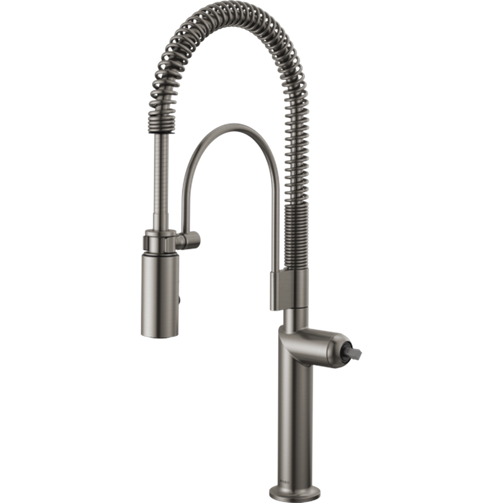 GRIFO DE COCINA SEMI-PROFESIONAL BRIZO ODIN PULL-DOWN NEGRO