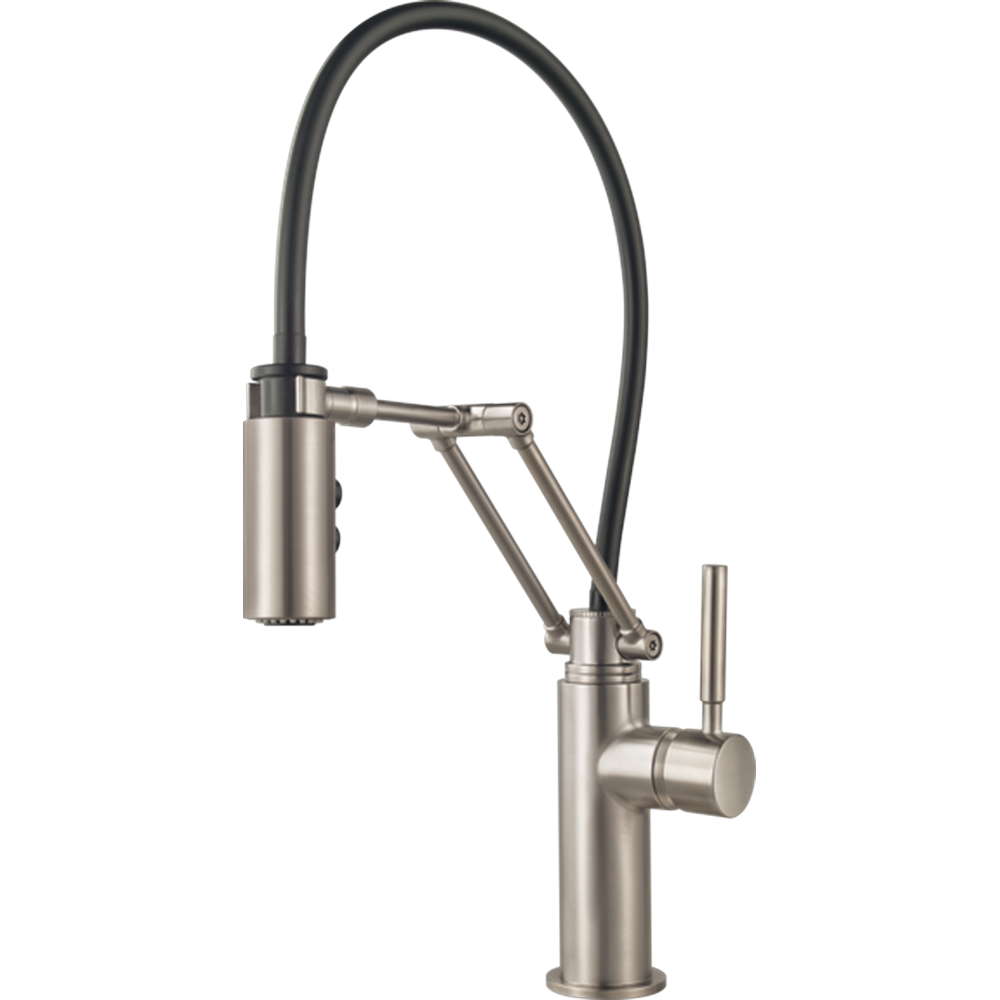 [63221LF-SS] GRIFO DE COCINA BRIZO ARTICULADO CROMADO DE UN MANGO