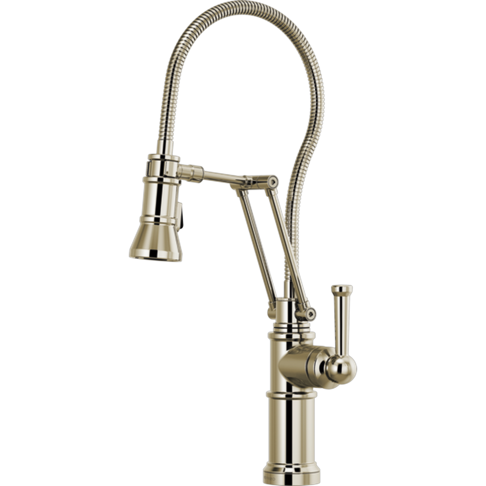 GRIFO ARTICULADO BRIZO ARTESSO NÍQUEL PARA COCINA CON ROCIADOR EXTENSIBLE