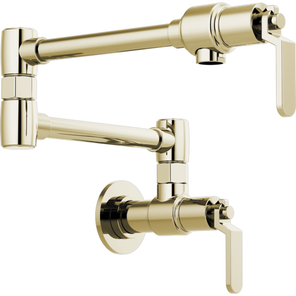 [62844LF-PN] GRIFO DE PARED BRIZO LITZE INDUSTRIAL NÍQUEL CON BRAZO ARTICULADO