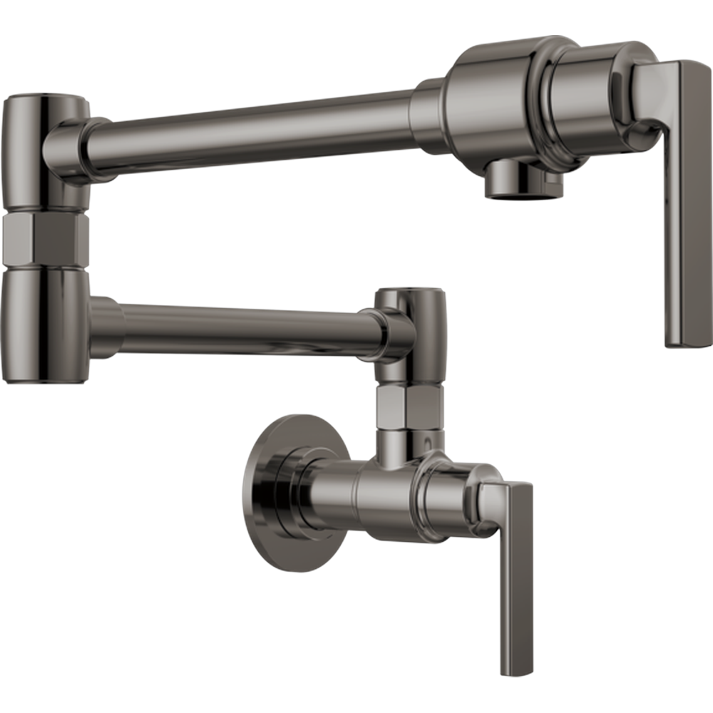 GRIFO DE PARED BRIZO KINTSU, POT FILLER NEGRO, CON MANIJA DE PALANCA